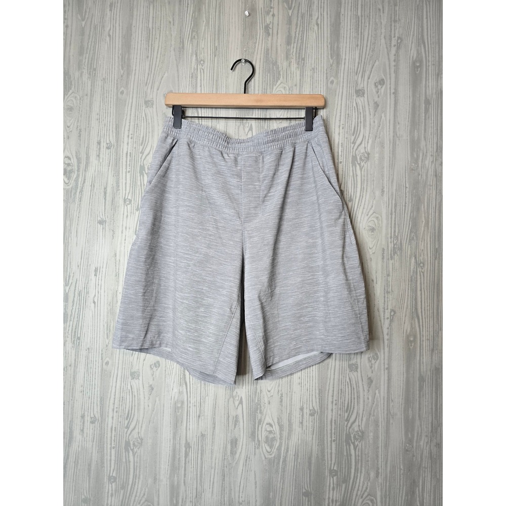 Lululemon Pace Breaker Short 9 L Mens Heather Sea Salt Gray Athletic M7AB1S